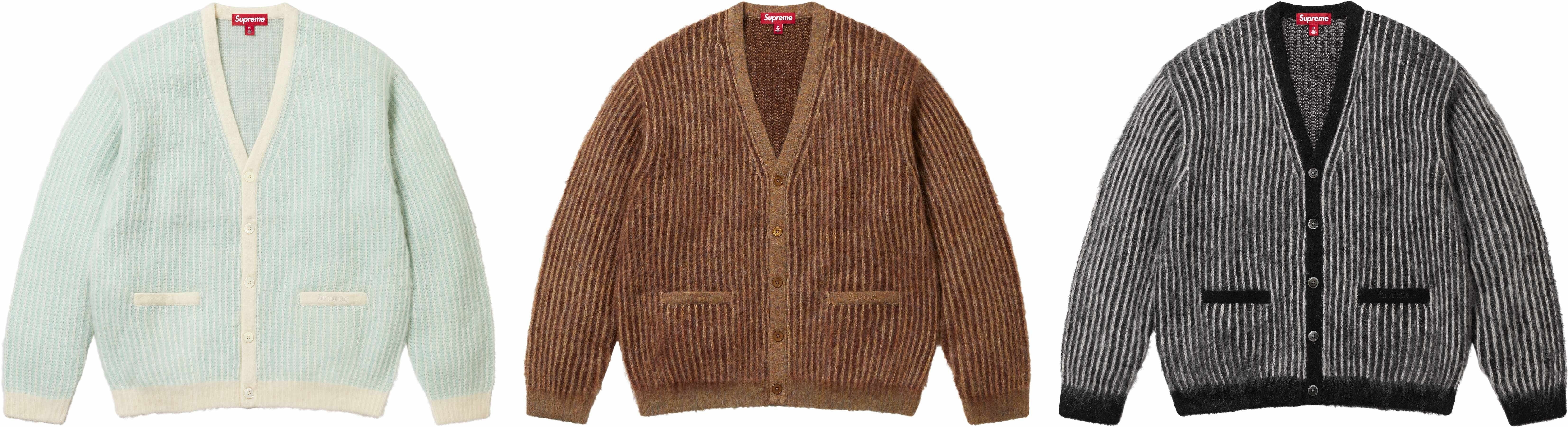 2-Tone Mohair Cardigan